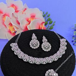 VATSALYA creation Women PinkJewellery Set-image-19
