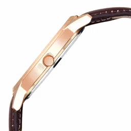 DOUBLERUN Men Round Dial & Leather Straps Analogue Multi Function Watch H05NMT-28 image 3