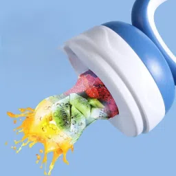 the little bunny hop in style Fruit feeder nibbler soft silicone mesh baby pacifier Feeder image 3
