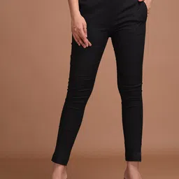 Cloth Bites Women Easy Wash Trousers-image-82