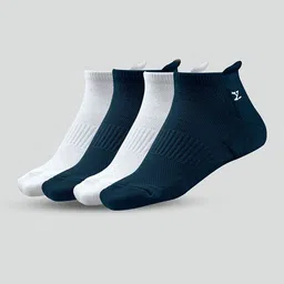 XYXX Men Pack Of 4 Ankle Length Cotton Socks-18