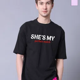 Lazy Lush Unisex Pack of 2 Typography Printed Pure Cotton Oversized T-shirts-picture-19