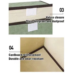 NFI essentials Green 2 Pieces Foldable Storage Box image 4