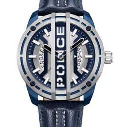 Police Men Printed Dial & Leather Textured Straps Analogue Watch PLPEWGB0039841-34