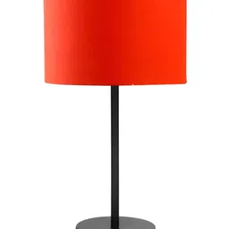 Aura Orange Cylindrical Shaped Table Lamp-0