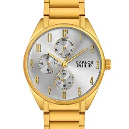 CARLOS PHILIP Men Bracelet Style Straps Analogue Watch Core RSG 16 Silver IGP-image-61