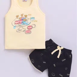 Universal Stars Boys Cartoon Printed Round Neck Pure Cotton T-Shirt & Shorts-image-99
