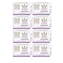 NATURE LEAGUE Set Of 8 Lavender & Rosemary Soap With Vitamin E - 100 g Each-image-65
