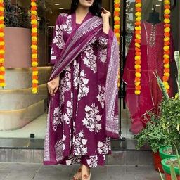 Viscose Rayon Women Kurti With Dupatta & Bottomwear-image-120