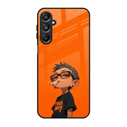 QRIOH Cartoon Characters Printed Glass Samsung Galaxy A16 5G Mobile Back Case Cover-picture-11