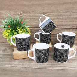 laghima jadon Printed Ceramic Matte Finish Cups Set of 6-28