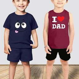 MGRS Boys Pure Cotton Printed T-shirt & Shorts-picture-46