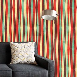 ArtzFolio Printed UV-Resistant Anti-Bacterial Vintage Rhombus Peel & Stick Wallpaper-image-38
