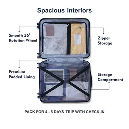 Killer Unisex Set Of 2 Hard-Sided Medium & Small Trolley Suitcase image 3