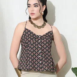 KALAMIR Women Floral Print Cotton Top-picture-49