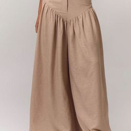 Outzidr Women Relaxed Baggy Fit Pleated Trousers-image-71