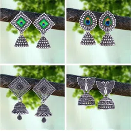 DIVASTRI Silver-Plated Alloy Earrings-81