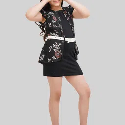 BEING NAUGHTY Floral Print Fit & Flare Dress-picture-27