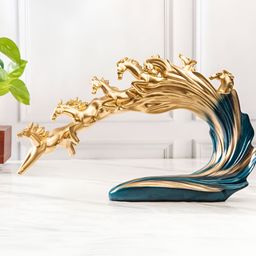 SMOKEY COCKTAIL Blue Pegasus Figurine Showpiece-image-2