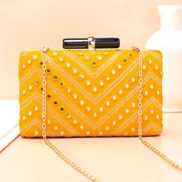 ARTKLIM Embroidered Box Clutch-image-26