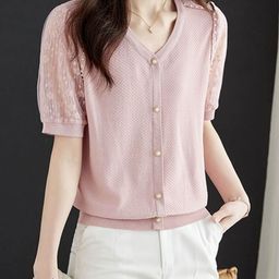 StyleCast Women V-Neck T-shirt-image-99