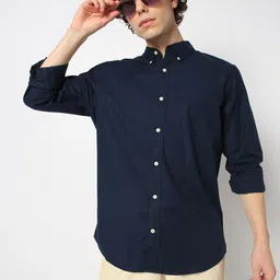 GAP Men Button-Down Collar Pure Cotton Standard Fit Casual Shirt-image-39
