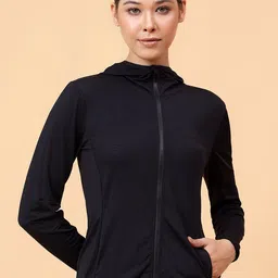 Fitkin Women Lightweight Training or Gym Open Front Jacket-image-67