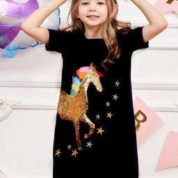INCLUD Girls Graphic Printed A-Line Dress-image-65