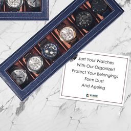 Kuber Industries 3Pcs Rectangular 6-Slots Watch Organizers image 3