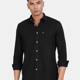 Blu MNKY Spread Collar Smart Slim Fit Shirt-image-19