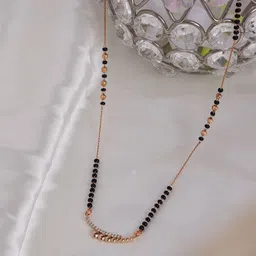 PANASH Gold-Plated Artificial Stones and Beads Mangalsutra-77