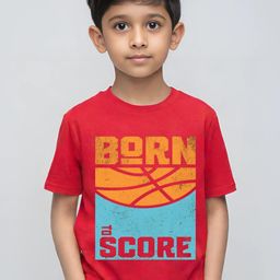 TeeSlix Boys Typography Printed Cotton T-shirt-image-97