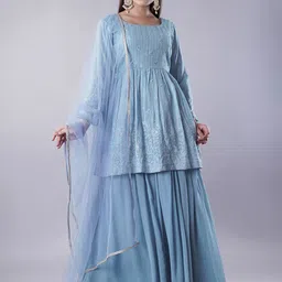 Utsav Fashion Embroidered Ready to Wear Lehenga & Blouse With Dupatta-image-65