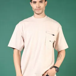 V-Mart Men Solid Round Neck Cotton Relaxed Fit T-shirt-image-29