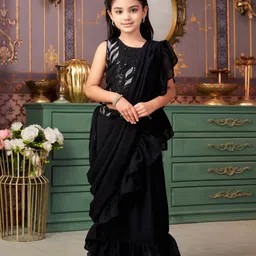 Aarika Girls Embroidered Ready to Wear Lehenga & Blouse With Dupatta-picture-39