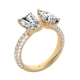 THE JEWEL HOUSE 14KT Gold Ring With 3.36 Carat Lab Grown Diamond 2.8g-image-14