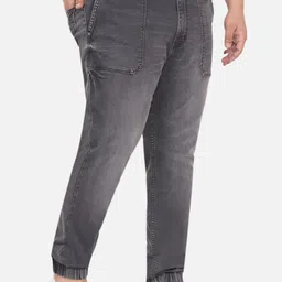 John Pride Men Plus Size Low Distress Heavy Fade Stretchable Jogger Jeans image 5
