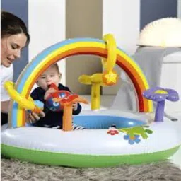 Baby (IND*95) Play Rainbow Go & Grow Activity Gym Inflatable Swimming Pool-image-74