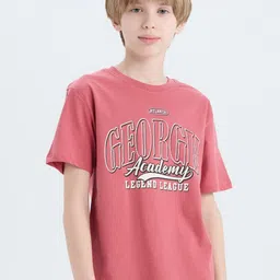 DeFacto Boys Typography Printed T-shirt-image-38