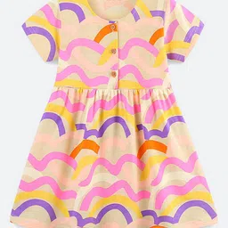 Oh Rare Girl Print Round Neck Fit & Flare Dress-picture-37