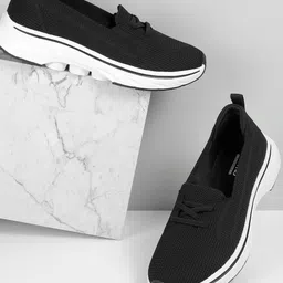Metro Women Woven Design Suede Sneakers-image-45