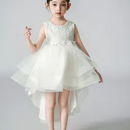 JC SPARKLE Girl Self Design Fit & Flare Midi Dress-image-21