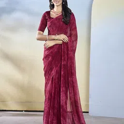 Mitera Abstract Printed Ready to Wear Saree-4