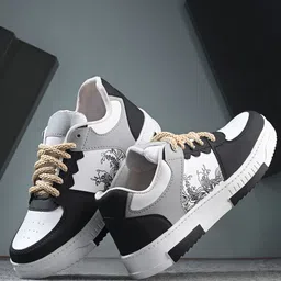 Shoe Island Men Printed Sneakers-image-62