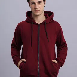 Wear Your Opinion Men Front-Open Hooded Long Sleeves Sweatshirt-image-38