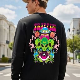 MaverIQ Men Graphic Printed Round Neck Pullover Sweatshirt-picture-12