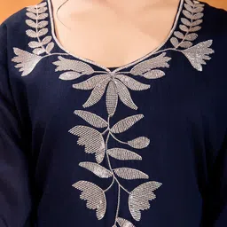 Ekta Textiles Embroidered Thread Work Kurta with Trousers & Dupatta image 4