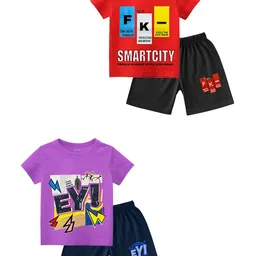 BAESD Boys Printed T-shirt with Shorts-image-44