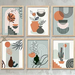 WALLLANE Brown Abstract Wall Paintings-image-81