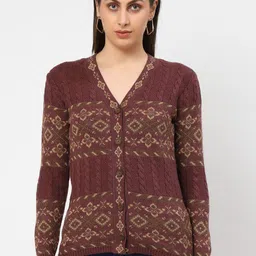 Kalt Women Printed Cardigan-image-58